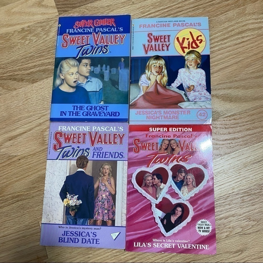 Sweet Valley Twins Book Bundle Vintage Super Chiller Ghost Graveyard Francine